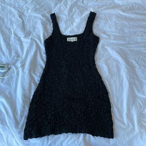 MARA HOFFMAN | black crinkle dress